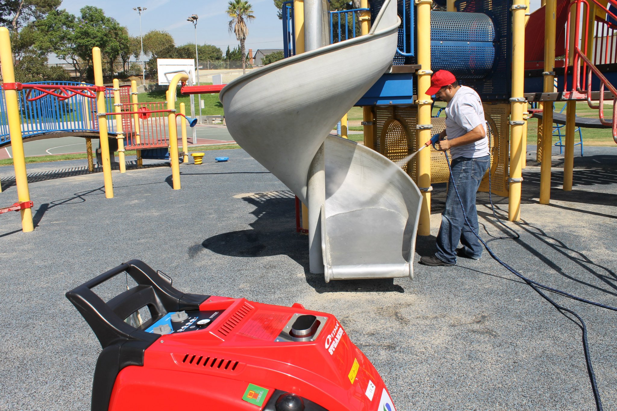 on the play ground